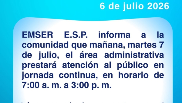RESOLUCION No. 205 POR LA CUAL SE MODIFICA TEMPORALMENTE EL HORARIO DE ATENCION AL PUBLICO